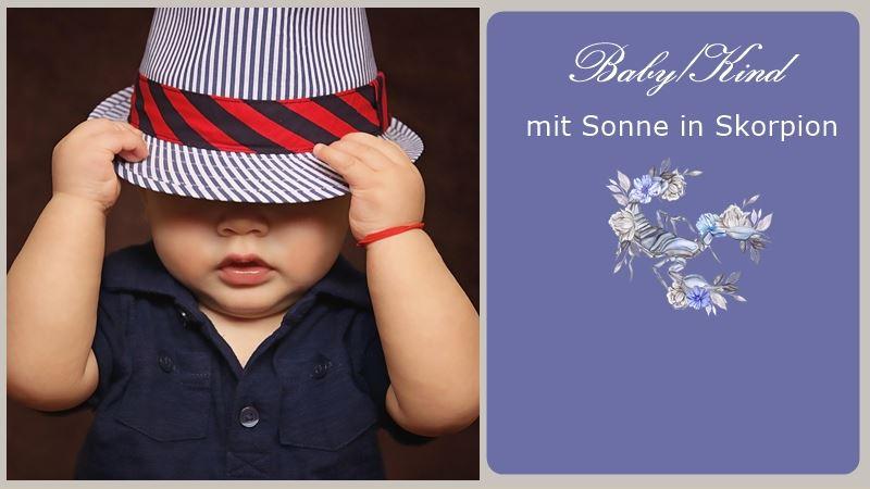 Baby mit zu großem Hug - Blogbild Baby in Skorpion