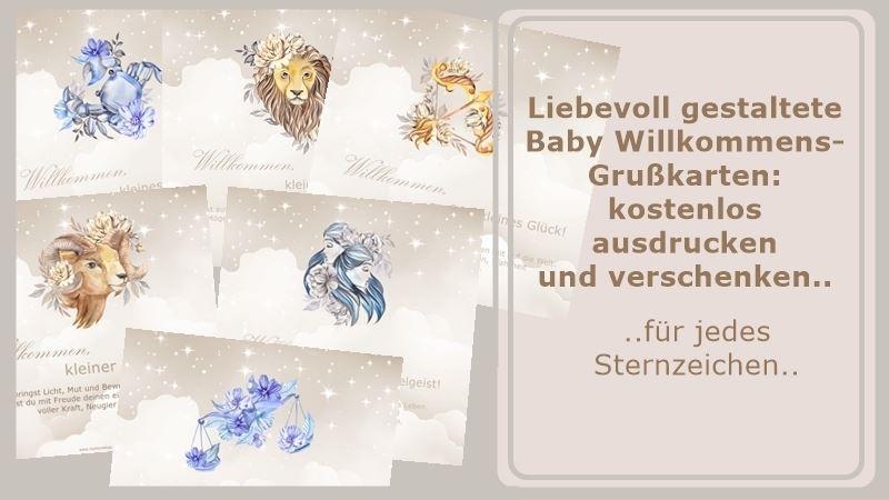 Grußkarten zur Geburt