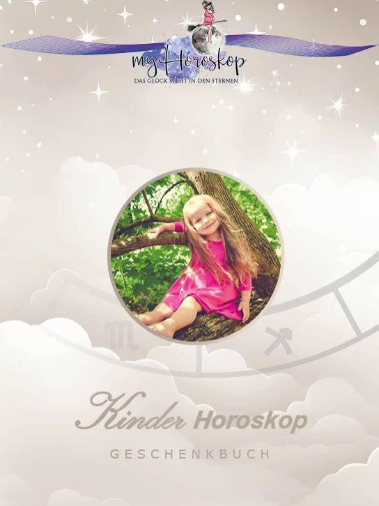 Kinderhoroskop Geschenkbuch Cover mit Platzhalter